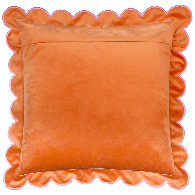 lil scallop cushion in orange image