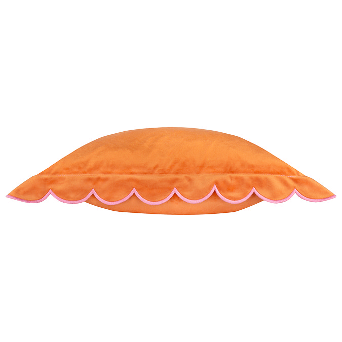 lil scallop cushion in orange image