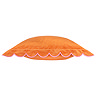 lil scallop cushion in orange image