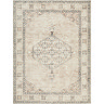image cut out on white background of light brown vintage rug