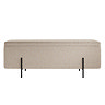 Lilly buff boucle storage ottoman