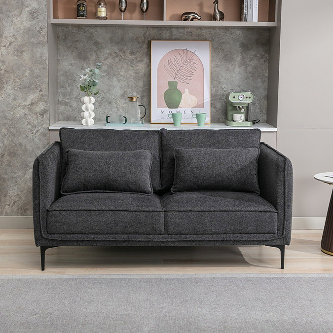 Lincoln Fabric 2 Seater Sofa