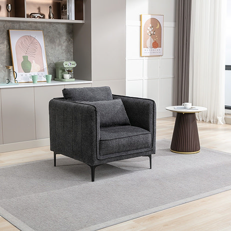 lincoln chair dark grey
