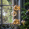 Linnea Feather Etched christmas tree bauble