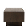 side on image cut out of walnut rectangular coffee table