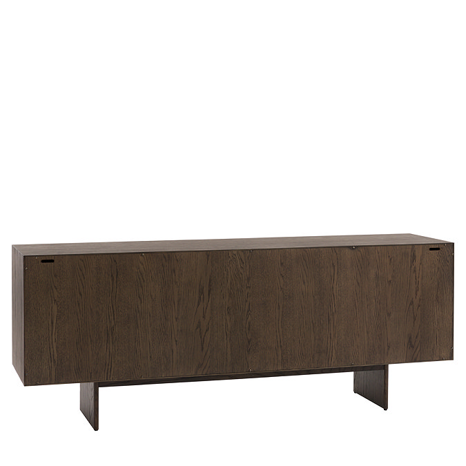 cut out image taken from the back of walnut four sour sideboard