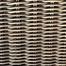 close up image of rattan material of outdoor corner set