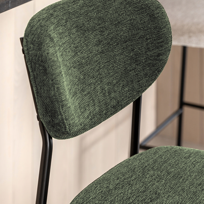 Logan Bar stool pair in green