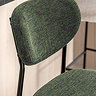Logan Bar stool pair in green