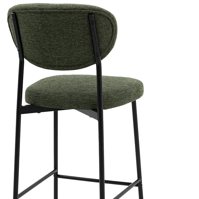 Logan Bar stool pair in green