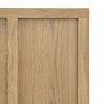 Longton Panelled 2 door cocktail cabinet in smoked oak image 3