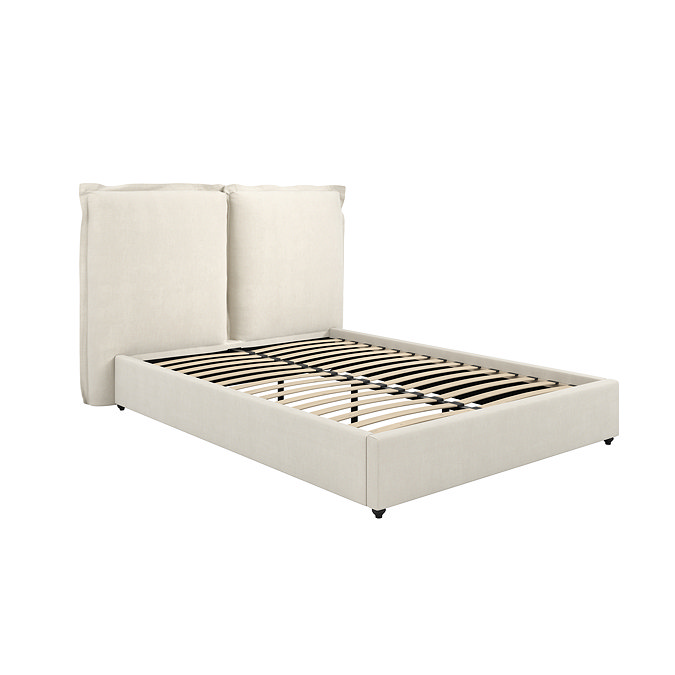 Lucca Linen Blend Pillow Bed - Ivory carousel image