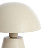 close up image of dome light grey shade of matt lamp