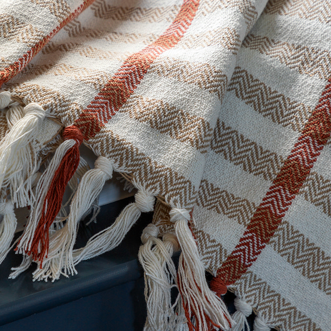Lumi Grid Woven throw