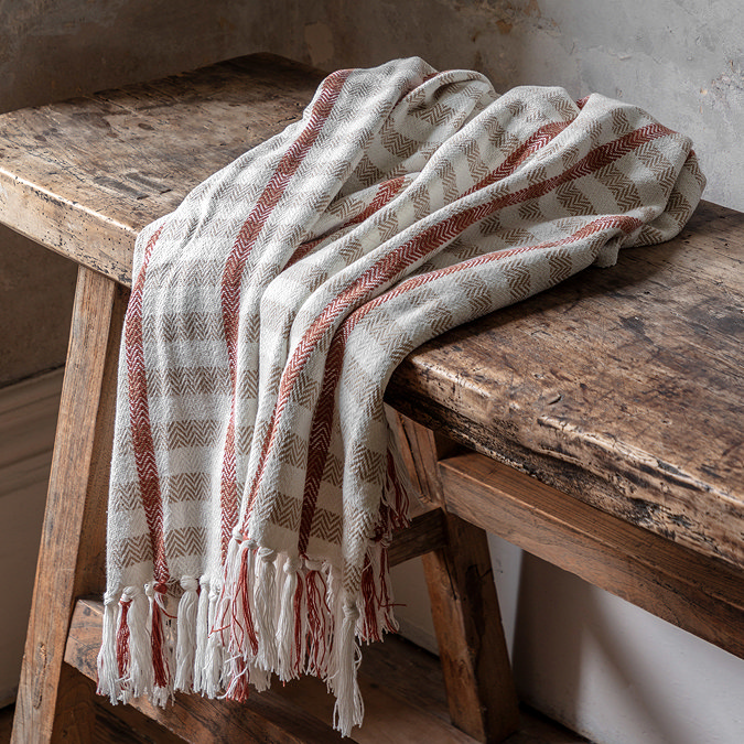 Lumi Grid Woven throw