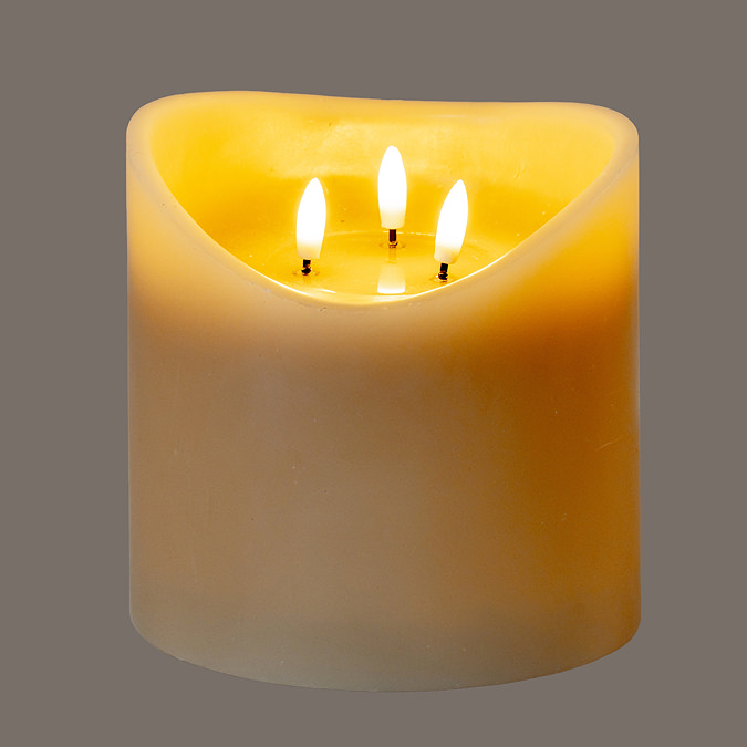 Natural Glow Melted 3 wick candle image 2
