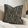 Ada black 55x55 cushion on settee image 1