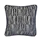 Ada stripe cushion navy front image 3