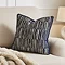 Ada stripe cushion navy on settee image 1