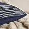 Ada 55x55cm navy cushion close up image 2