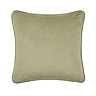 Ada Cut velvet stripe sage cushion 43x43 back image 4