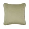Ada Cut velvet stripe sage cushion 43x43 back image 4