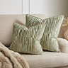 Ada sage 55x55cm sage cushion size image  3
