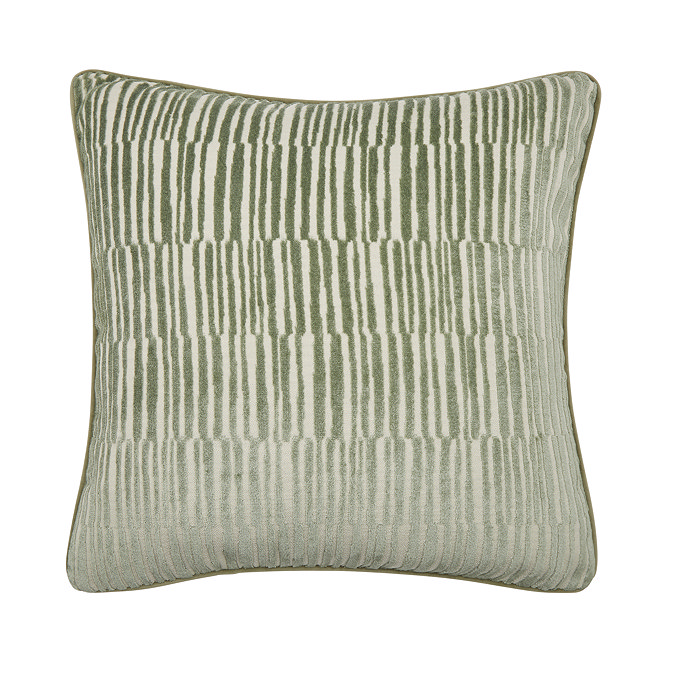 Ada sage 55x55cm sage cushion front image 4
