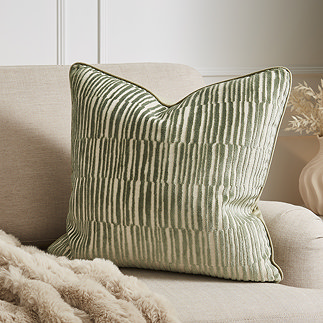 Ada sage 55x55cm sage cushion on settee image 