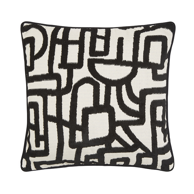 Arabella cushion 43x43 in black front image 2