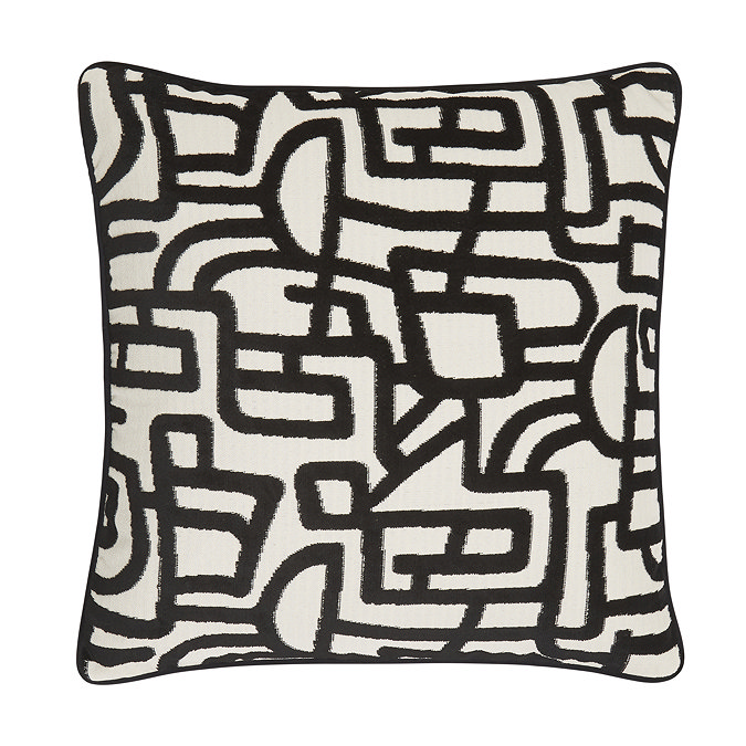 Arabella black cushion front image 2