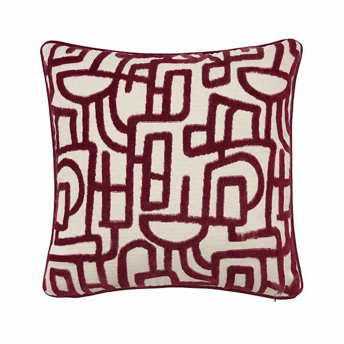 Arabella 55x55cm_Sage_M01 Burgundy