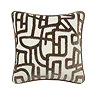 Arabella chocolate brown cushion front product image 2