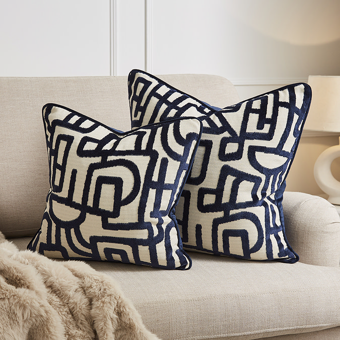 Arabella navy cushion image 4