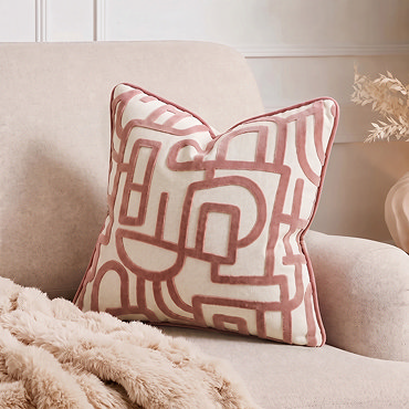 Arabella luxury cushion rose image