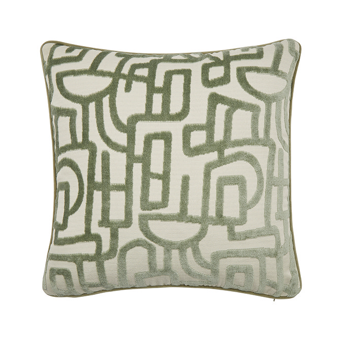 Arabella sage cushion front of product image  4