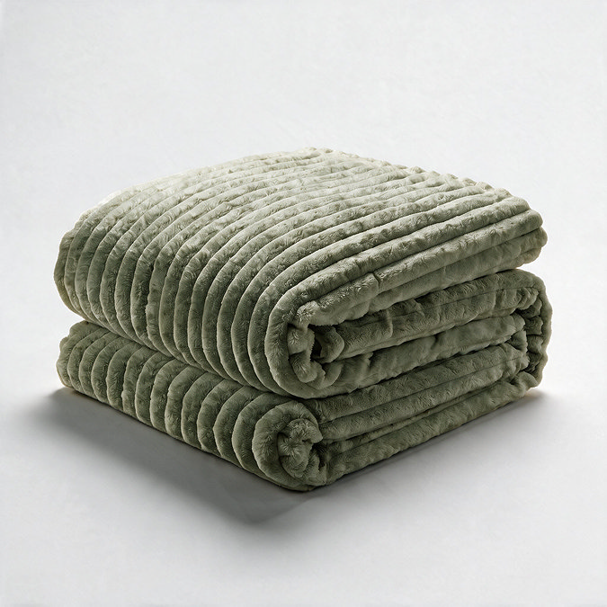 Asha Olive Throw image