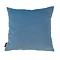 Blue Bow Velvet Cushion Reverse