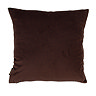 Brown Bow Velvet Cushion Back
