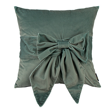 Sage Velvet Bow Reverse