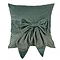 Sage Bow Velvet Cushion