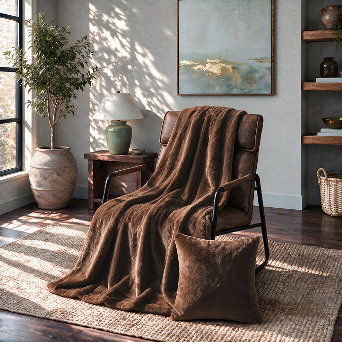 Cassidy Chocolate Throw