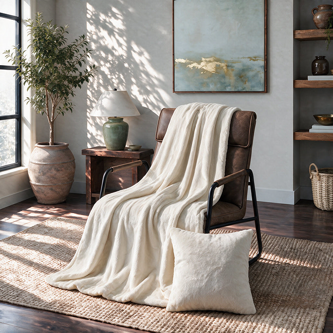 Cassidy Cream Throw