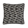 luxury geo 43x43cm black cushion front image 3