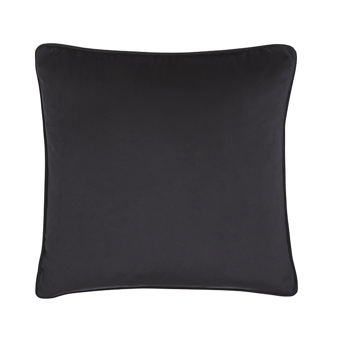 luxury geo 43x43cm black cushion back image 4