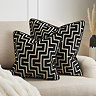 Geo black 55x55cm cushion  sizes image 3