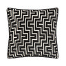 Geo black 55x55cm cushion front image 4