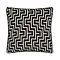 Geo black 55x55cm cushion front image 4