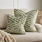 Geo cut sage cushion sizes image 2