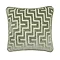 Geo cut sage cushion front image 3